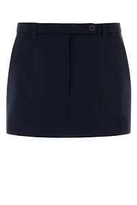 Miu Miu Logo-Detailed Mini Skirt