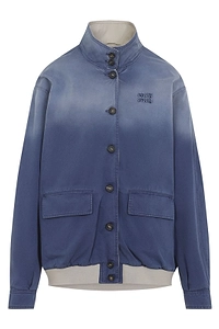 Miu Miu Old Washed Twill Blouson Jacket