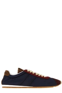 Miu Miu Plume Panelled Lace-Up Sneakers