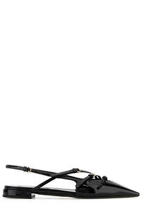 Pointed-Toe Slingback Ballerinas