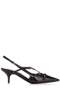 Miu Miu Pointed Toe Slingback Pumps