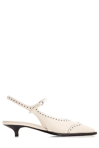 Miu Miu Brogue Slingback Heeled Pumps