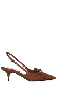 Miu Miu Pointed-Toe Slingback Pumps