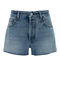Miu Miu Raw-Hem Denim Shorts