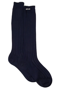 Miu Miu Ribbed Long Socks