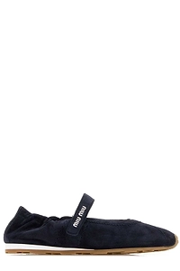 Miu Miu Round-Toe Strap Ballet Flats