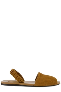 Miu Miu Ruched Flat Sandals