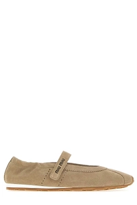 Miu Miu Round-Toe Strap Ballet Flats