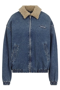 Miu Miu Zip-Up Denim Jacket