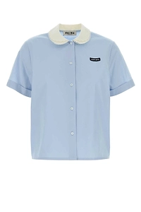Miu Miu Short-Sleeved Button-Up Shirt