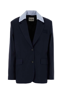 Miu Miu Single Breasted Tailored Blazer