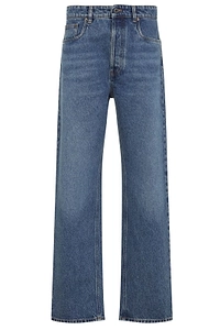 Miu Miu Straight-Leg Logo Jeans