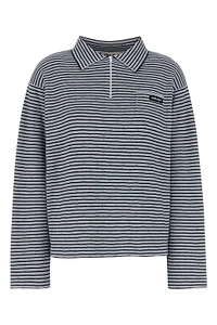 Miu Miu Striped Knit Polo Shirt