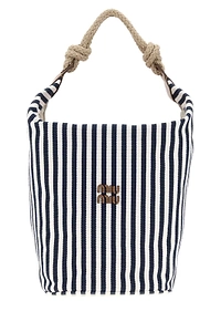 Striped Bucket Bag