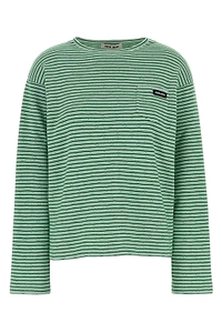 Miu Miu Striped Pocket Knitted Top