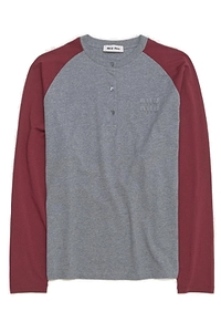 Miu Miu Two-Toned Long-Sleeved T-Shirt