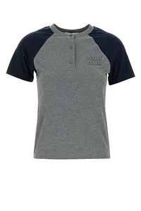Miu Miu Two-Toned Crewneck T-Shirt