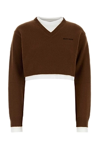 Miu Miu V-Neck Knitted Jumper