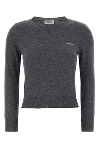Miu Miu V-Neck Knitted Jumper