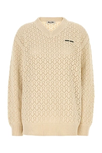 Miu Miu V-Neck Knitted Jumper