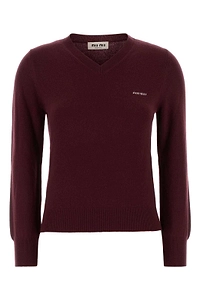 Miu Miu V-Neck Knitted Jumper