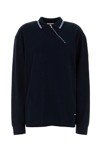Miu Miu Zip-Detailed Long-Sleeved Polo Shirt