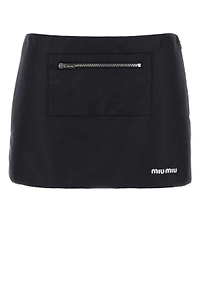 Miu Miu Zip-Pocket Mini Skirt