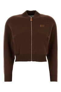 Miu Miu Zipped Knitted Cardigan
