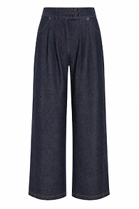 Pleated Wide-Leg Pants