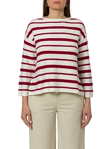 Mm By Max Mara Striped Crewneck Pullover