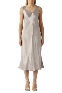 Talete Sleeveless Satin Dress