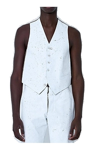 Button-Up Sleeveless Waistcoat