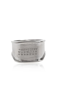Mm6 Maison Margiela Engraved Signet Ring