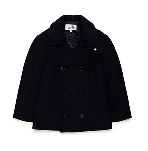 Mm6 Maison Margiela Kids Double-Breasted Coat