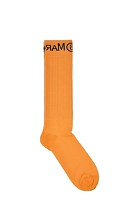 Mm6 Maison Margiela Kids Logo Intarsia Socks