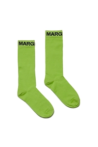 Mm6 Maison Margiela Kids Logo Intarsia Socks