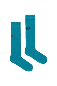 Mm6 Maison Margiela Kids Logo Knee-High Socks