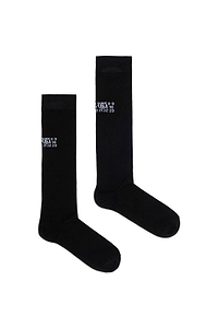 Mm6 Maison Margiela Kids Logo Knee-High Socks