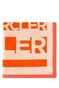 Moncler Allover Logo Patterned Beach Towel