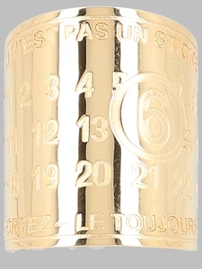 Mm6 Maison Margiela Logo Wide Ring
