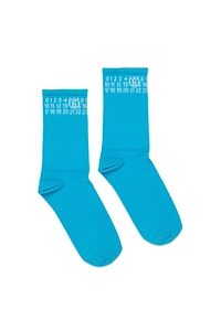 Mm6 Maison Margiela Kids Numeric Logo Intarsia Socks