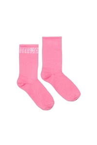 Mm6 Maison Margiela Kids Numeric Logo Intarsia Socks
