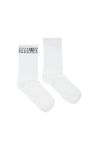 Mm6 Maison Margiela Kids Numeric Logo Intarsia Socks