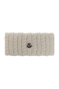 Moncler Cable Knitted Logo Headband