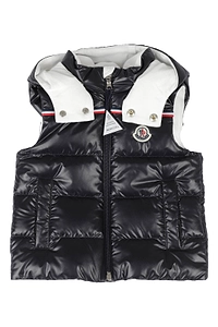 Moncler Enfant Logo Patch Zip-Up Padded Gilet