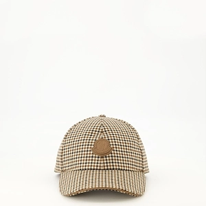 Moncler Checked Baseball Cap