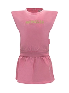 Moncler Enfant Logo Printed Sleeveless Dress