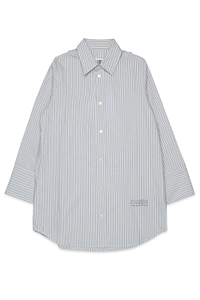 Mm6 Maison Margiela Kids Striped Shirt Dress