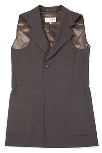 Mm6 Maison Margiela Single Breasted Sleeveless Waistcoat