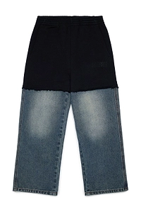 Mm6 Maison Margiela Kids Two-Tone Panel Pants